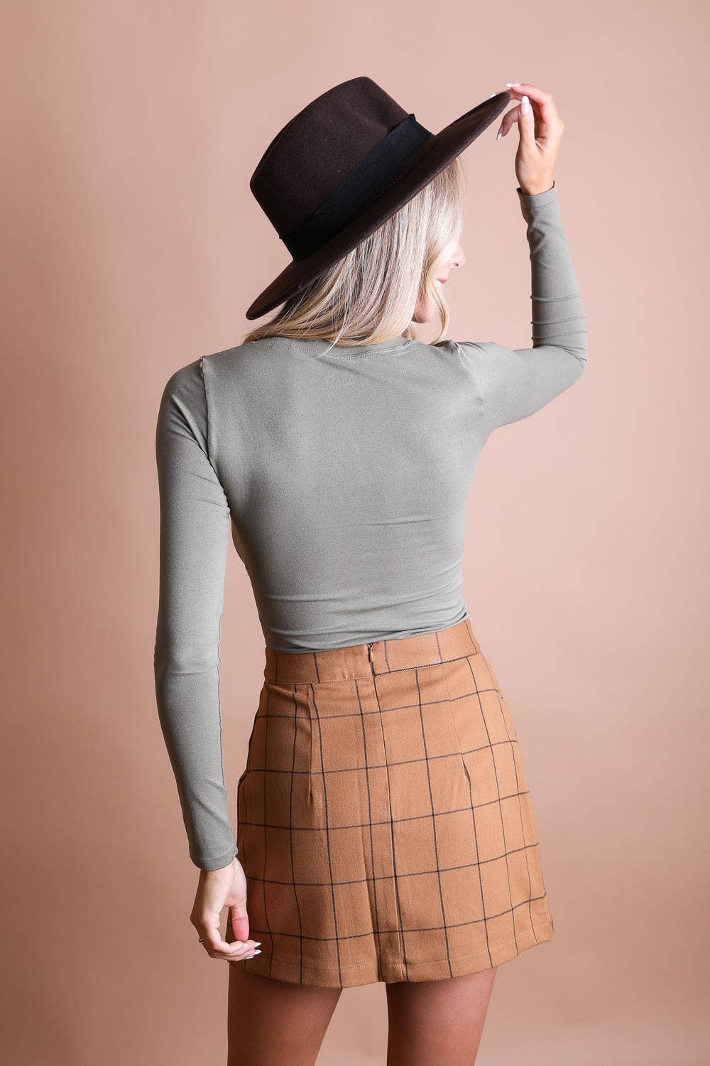 Long Sleeve Fit Crop Top