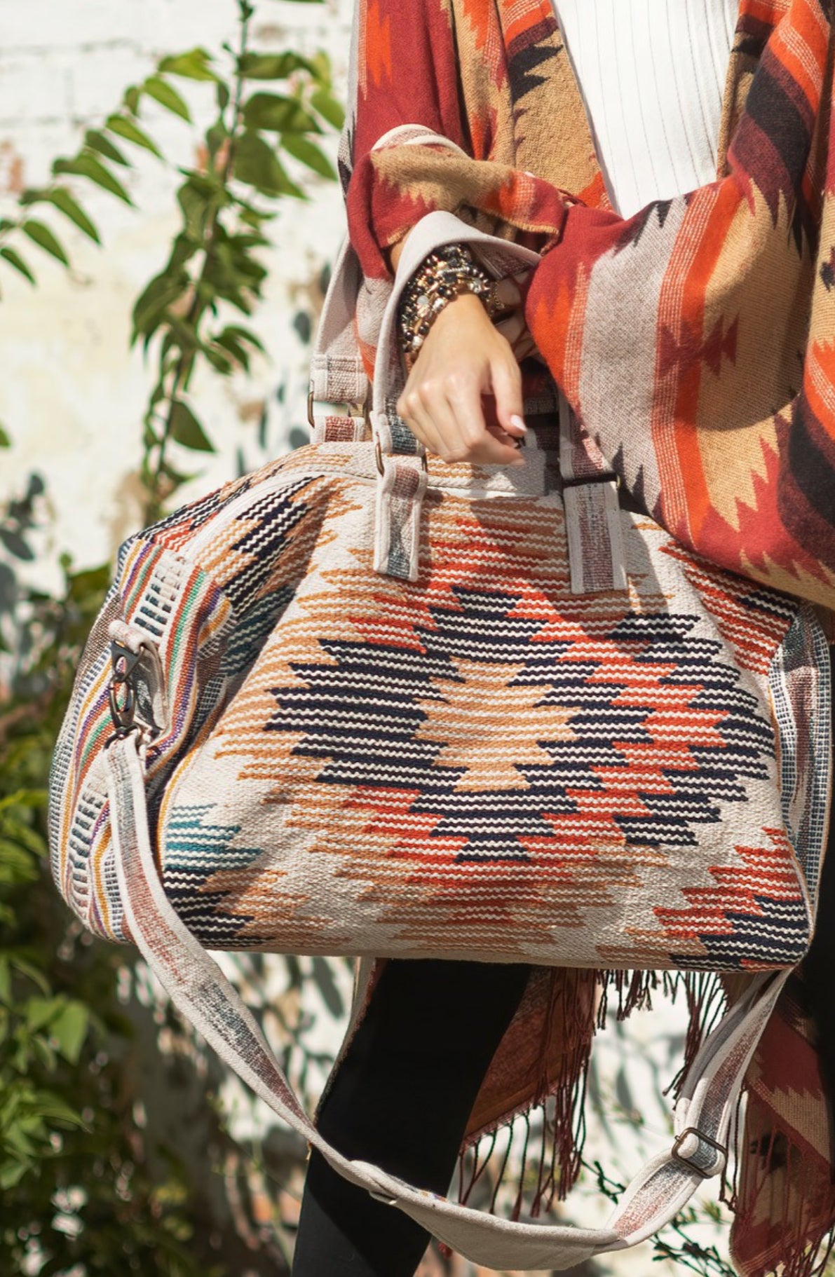 Handmade Ethnic Motif Destiny Duffel Bag