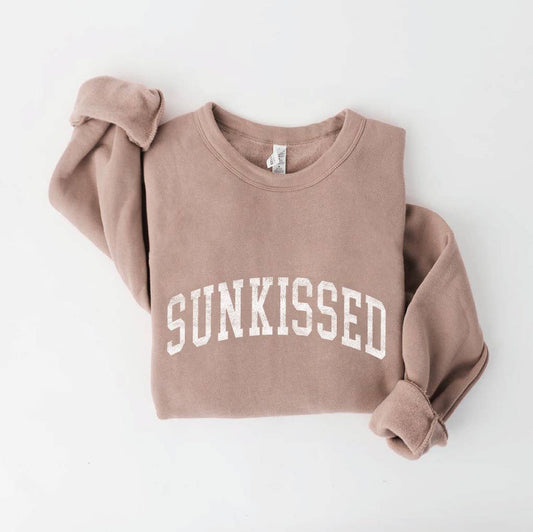 SUNKISSED Graphic Sweatshirt - Tan