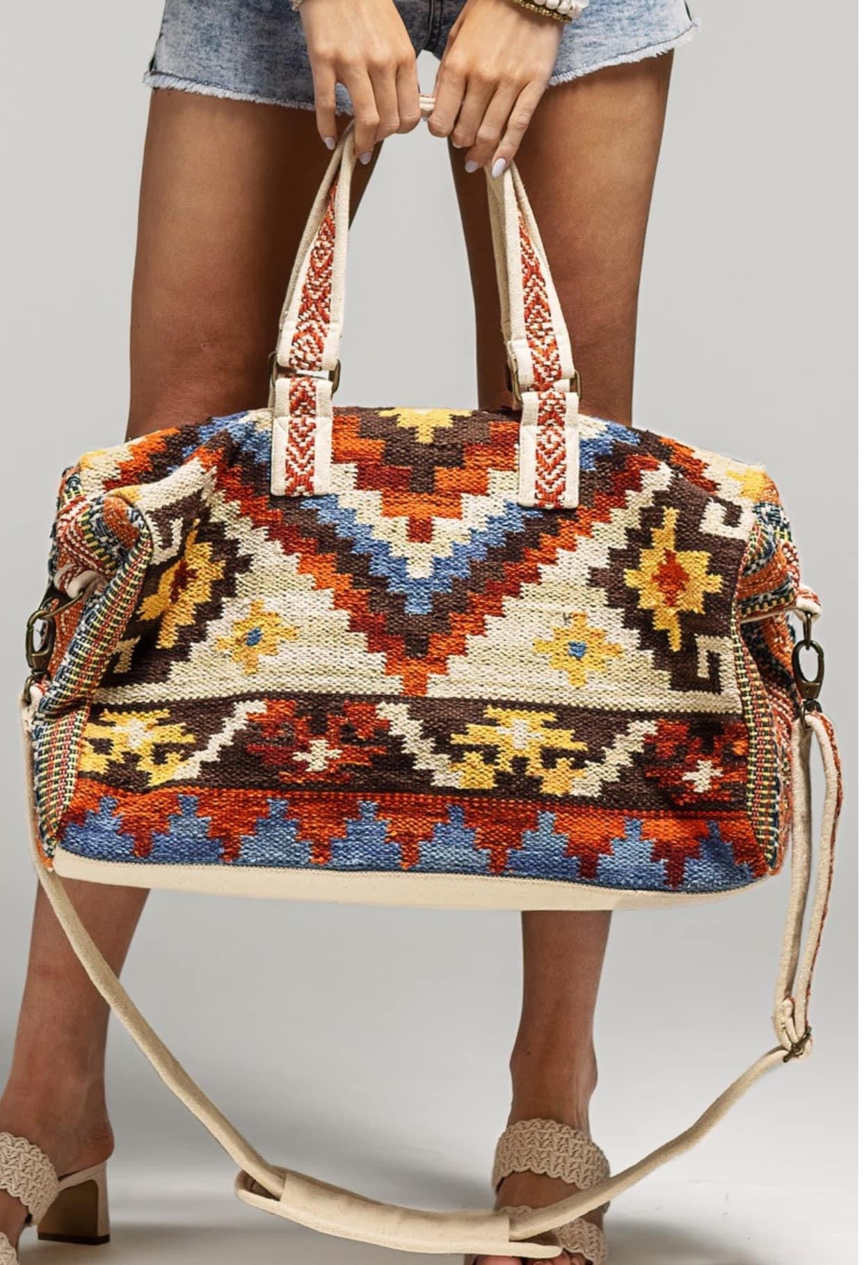 Handmade Ethnic Motif Destiny Duffel Bag