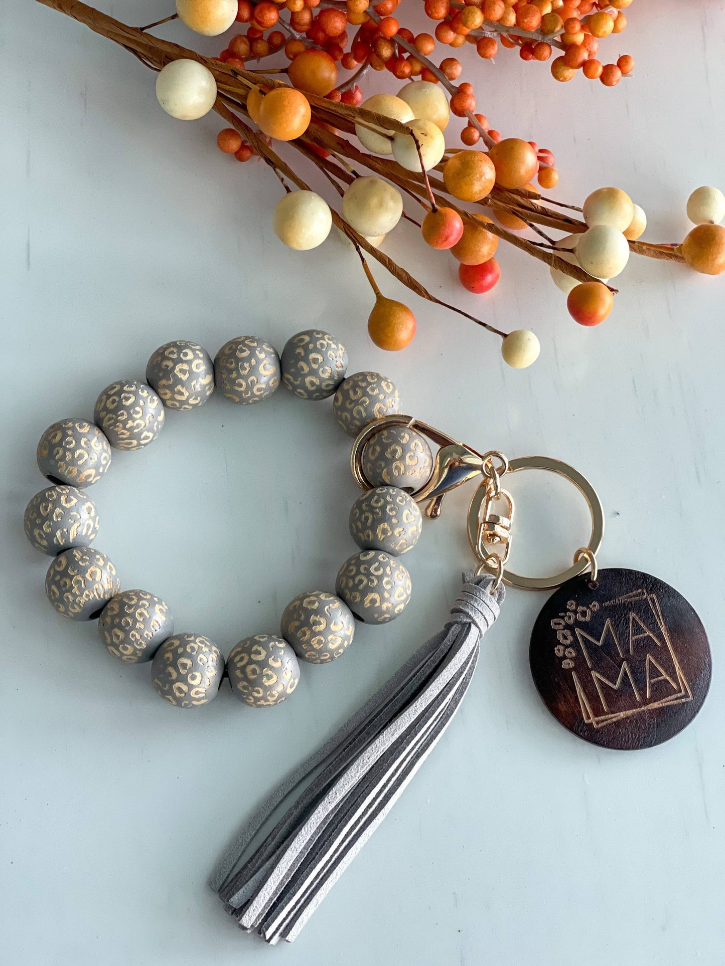 Mama Wristlet Keychain