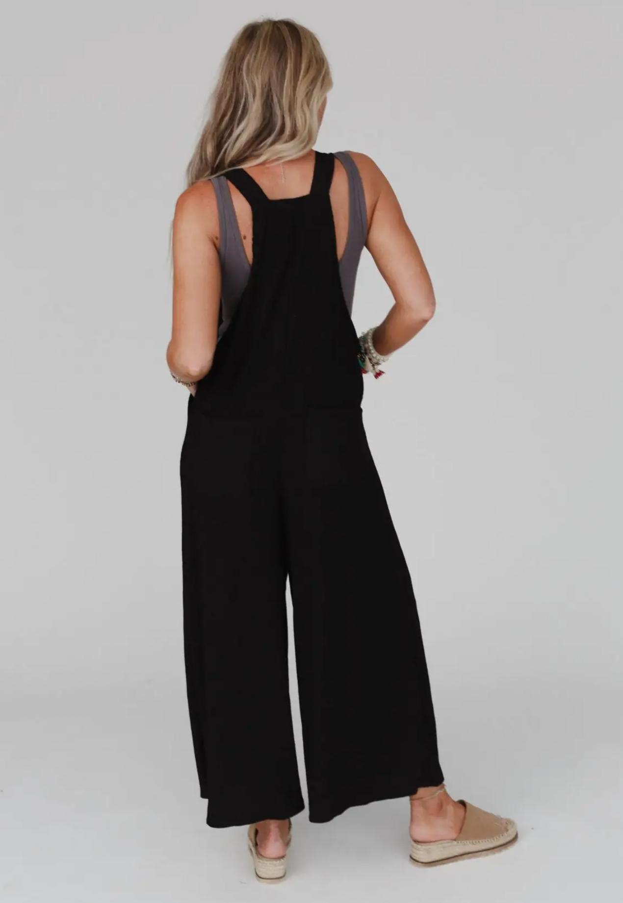 Serenity Wide Leg Jumpsuit - Black Jo