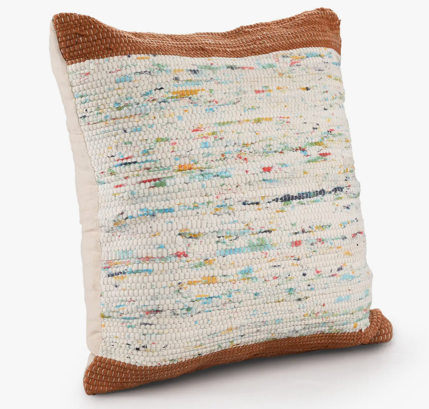 Ravina Handwoven Modern Abstract Cotton Throw Pillow