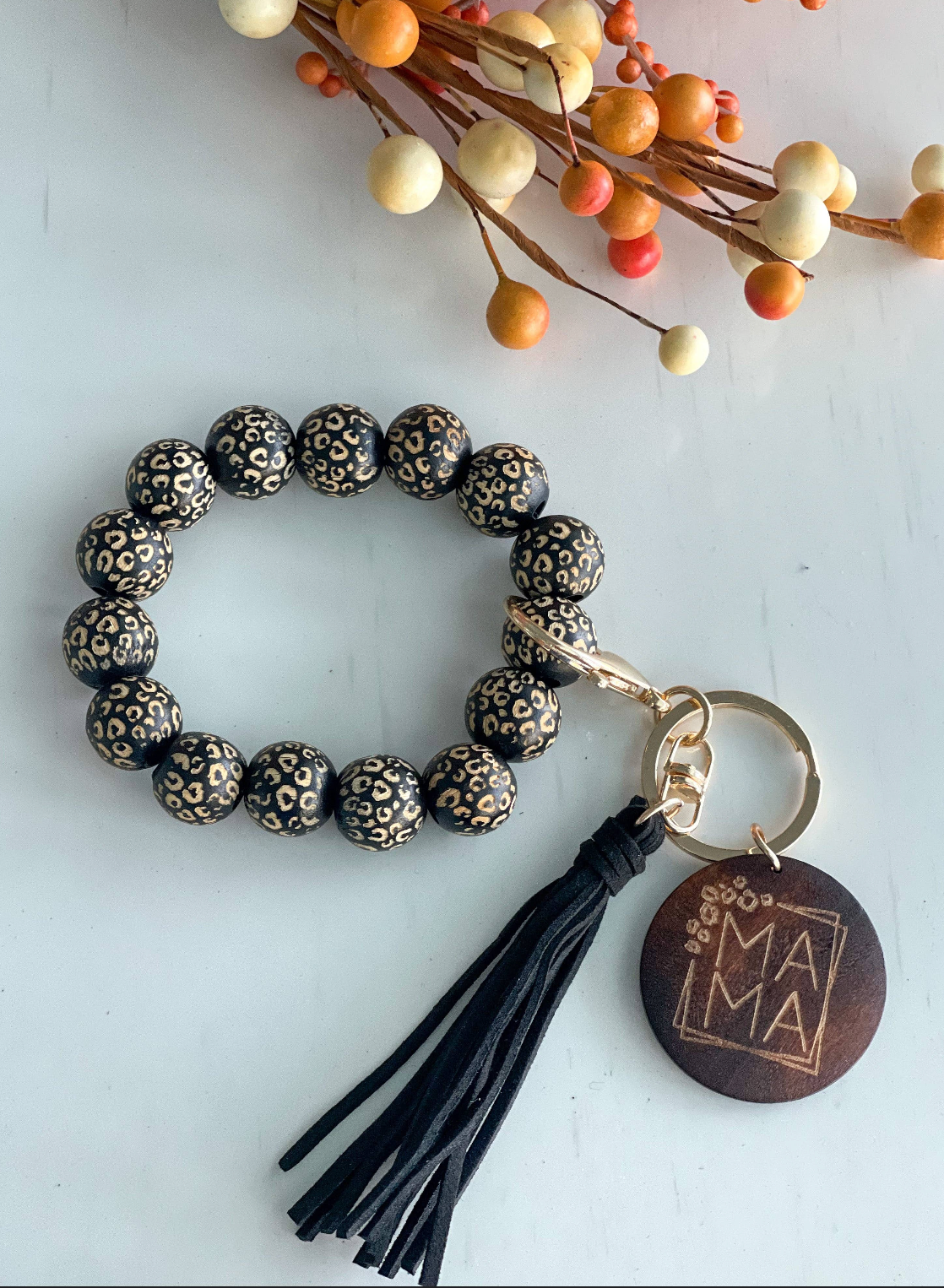 Mama Wristlet Keychain